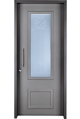 פלדלת דגם  בולוניה בשילוב סורג שקוף