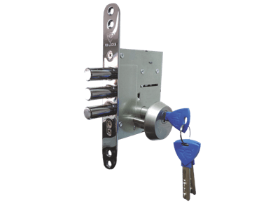 מנעול עליון כולל צילינדר רב בריח פרפר פנימי