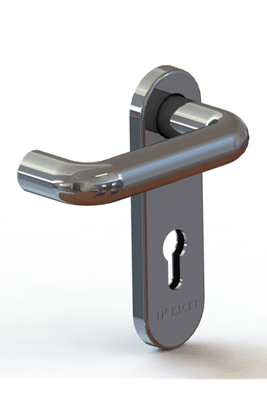 ידית נעה נירוסטה לדלת אש