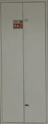 ארון פח בגוון 1013 שמנת טקסטורה לסגירת נישות חשמל - מים