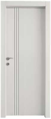 דלת פולימר דגם חריצים אורך