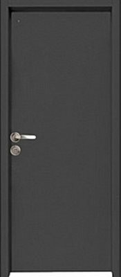 דלת פלדלת רב בריח דגם ביסיק גוון 7126 מגורען " ידיות קורל "